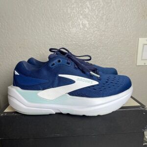 Brooks Ghost Max Navy Blue Running Shoes Womens 7.5 Wide 1204571D406